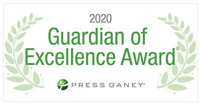 Press Ganey Guardian of Excellence Award 2020