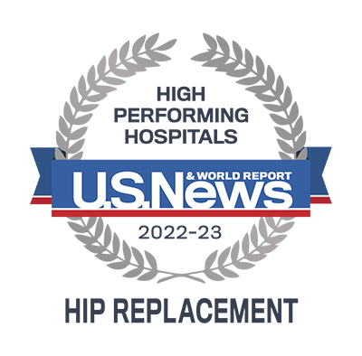 US News World Report High Performing in Hip-Replacement