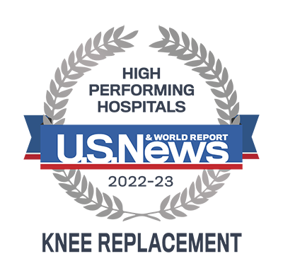 US News and World Report - High Performing in Knee Replacement
