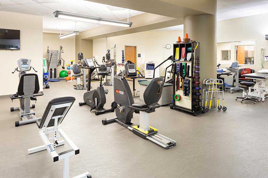 physical therapy machines and room
