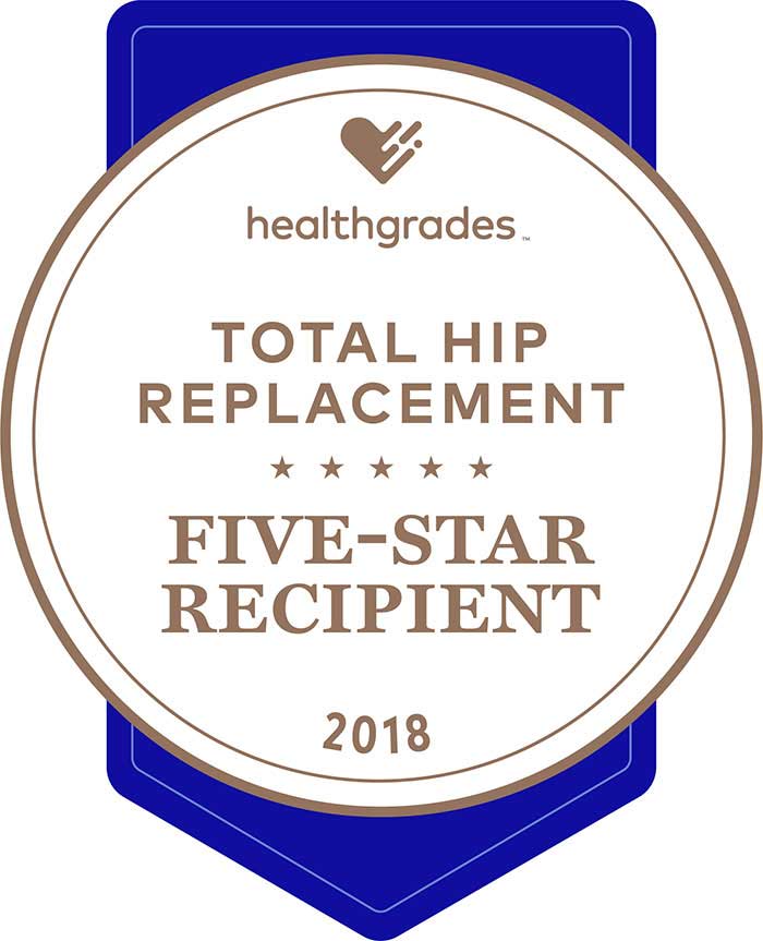 Total Hip Replacement 5 Star Recipient 2018
